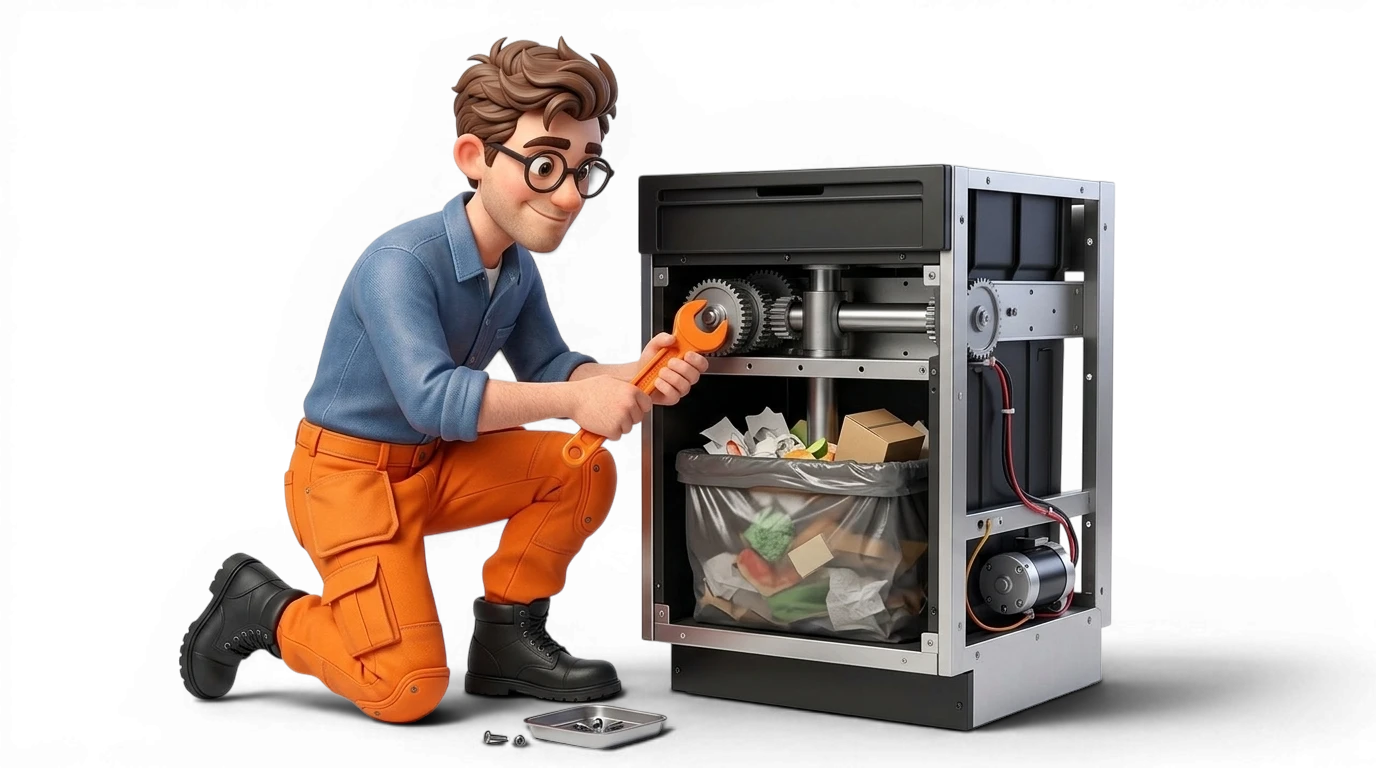 Trash compactor repair